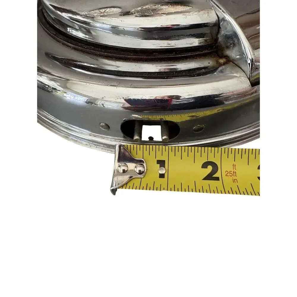 UFO Westinghouse WSA24 Chrome Shaped Waffle Maker Iron No Cord VTG